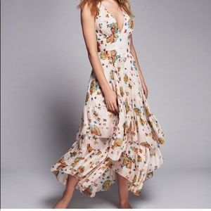 Free People Catching Glances Midi Dress